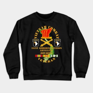 Vietnam Combat Veteran w 101st Airborne Div (DIVARTY) w DUI - VN SVC X 300 Crewneck Sweatshirt